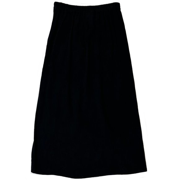 Lolë Black Linen-Blend Pearse Wrap Midi Skirt - Picture 3 of 5
